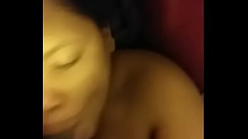 A young black couple having good hardcore sex