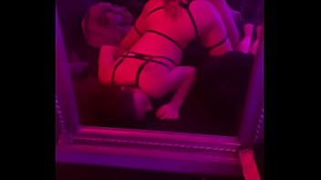Slut in lingerie fucked from behind