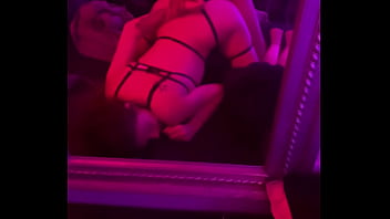 Slut in lingerie fucked from behind