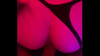 Slut in lingerie fucked from behind