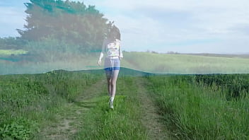 Darcy dark golden shower and pee in the nature