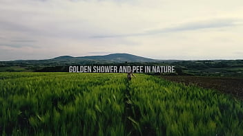 Darcy dark golden shower and pee in the nature