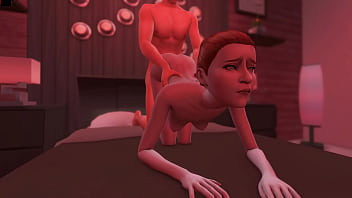 Step sister unexpectedly met brother on her knees so that his huge cock barely fit in her holes