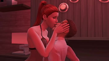 Step sister unexpectedly met brother on her knees so that his huge cock barely fit in her holes