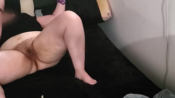 Submissive handcuffed and pussy shocked with electrowand for 1st time