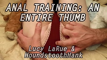 Anal an entire thumb