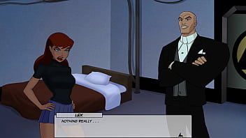 Barbra gordon shows off her sexy body to lex luthor