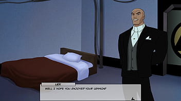 Barbra gordon shows off her sexy body to lex luthor