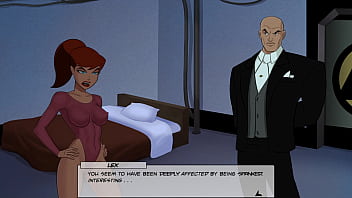Barbra gordon shows off her sexy body to lex luthor