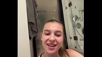 Masturbate cute pink pussy close up