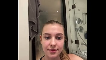 Masturbate cute pink pussy close up