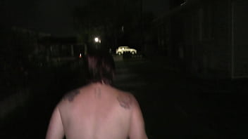 Nz milf argues but told to take out the trash to the street fully naked plus pissing on the way back