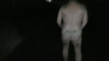 Nz milf argues but told to take out the trash to the street fully naked plus pissing on the way back