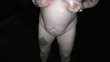 Nz milf argues but told to take out the trash to the street fully naked plus pissing on the way back