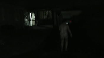 Nz milf argues but told to take out the trash to the street fully naked plus pissing on the way back