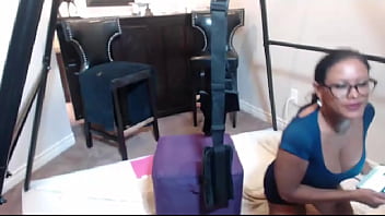 Hottie maxine x played with her massive boobs & asian pussy slit