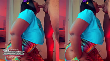 Beauty gets sloppy and snatches souls with wet blowjob