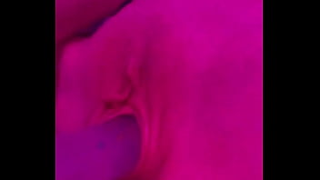 Close up dildo fucking with butt plug in~