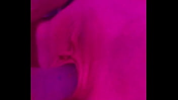 Close up dildo fucking with butt plug in~