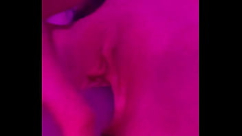 Close up dildo fucking with butt plug in~