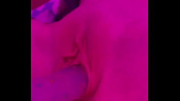 Close up dildo fucking with butt plug in~