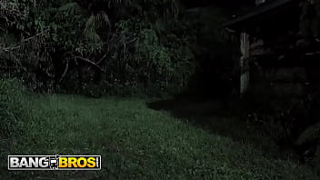 Bangbros kara lee’s little red riding hood costume leads to a wild encounter with a masked stranger