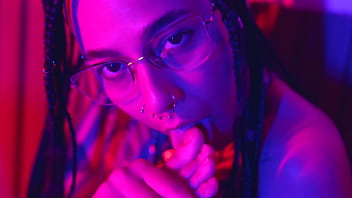 Latin girl sucks her sexy toes with masturbation