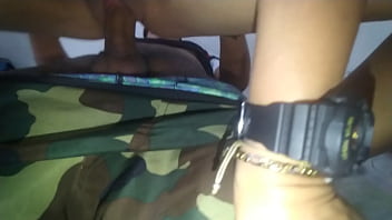 Cheating wife being creampied in front of cukold husband while watching cartoons by black friend