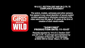 Sexy brunette in a thong masturbates