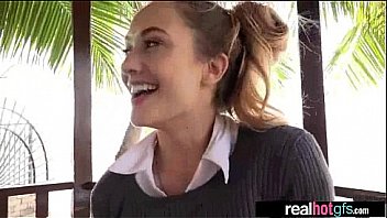 Naughty real hot gf samantha hayes get nailed on camera clip 30