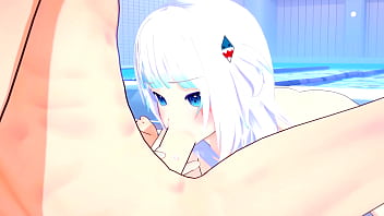 Hololive hentai gawr gura fucking a top fan