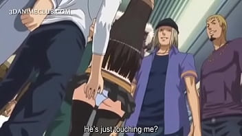 Huge tits subway girl animation