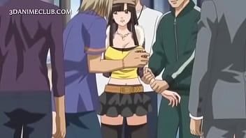 Huge tits subway girl animation