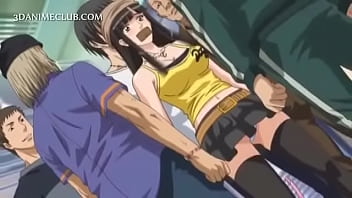 Huge tits subway girl animation