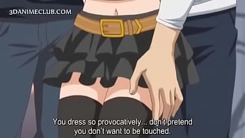 Huge tits subway girl animation