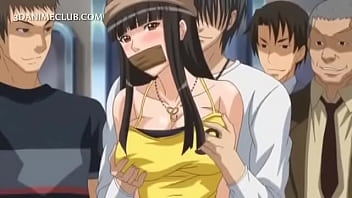 Huge tits subway girl animation