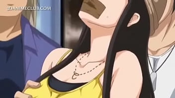 Huge tits subway girl animation