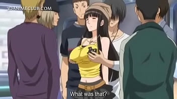 Huge tits subway girl animation