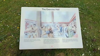 I found myself in a roman exercise hall on my run this morning i'm now heading for coventry to pick up teddy bears and sh
