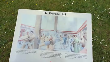 I found myself in a roman exercise hall on my run this morning i'm now heading for coventry to pick up teddy bears and sh