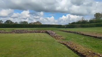I found myself in a roman exercise hall on my run this morning i'm now heading for coventry to pick up teddy bears and sh