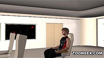 3d cartoon emo babe sucks cock and gets fucked