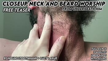 Closeup Neck And Beard Worship From Underneath Him thumbnail