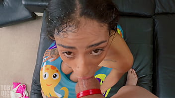 Piss drinking anal spit throatfucked breiny zoe eats ass pounded in her tight hole