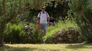 Enticing babe cara mella gets her pussy and ass slammed dp style during summer business trip gp3294