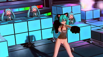 Hatsune miku gatita desnuda
