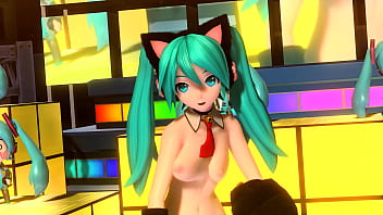 Hatsune miku gatita desnuda