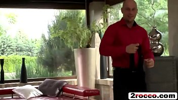 Brunette gets her pussy super fucked by two dudes