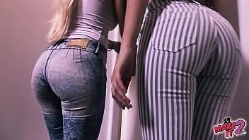 Bubble butt blonde teen & perfect round ass brunette teen