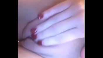 Showing her sexy pussy